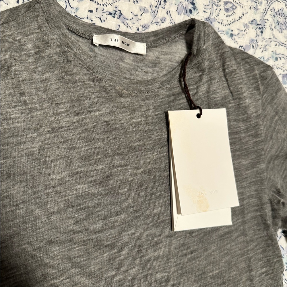 The Row Iverness Top in Cashmere in Grey Melange Women’s XS 🩶 - Picture 10 of 16